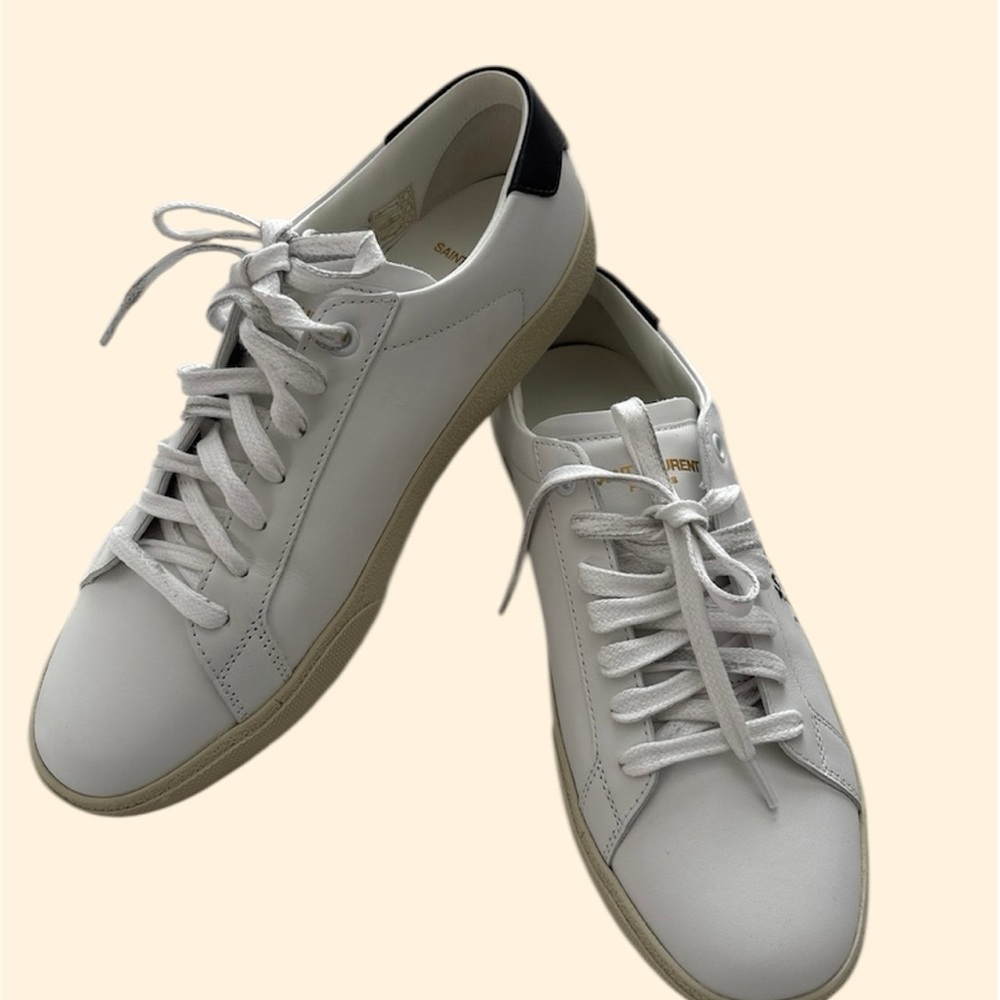 Saint Laurent White and Black Casual Sneakers
